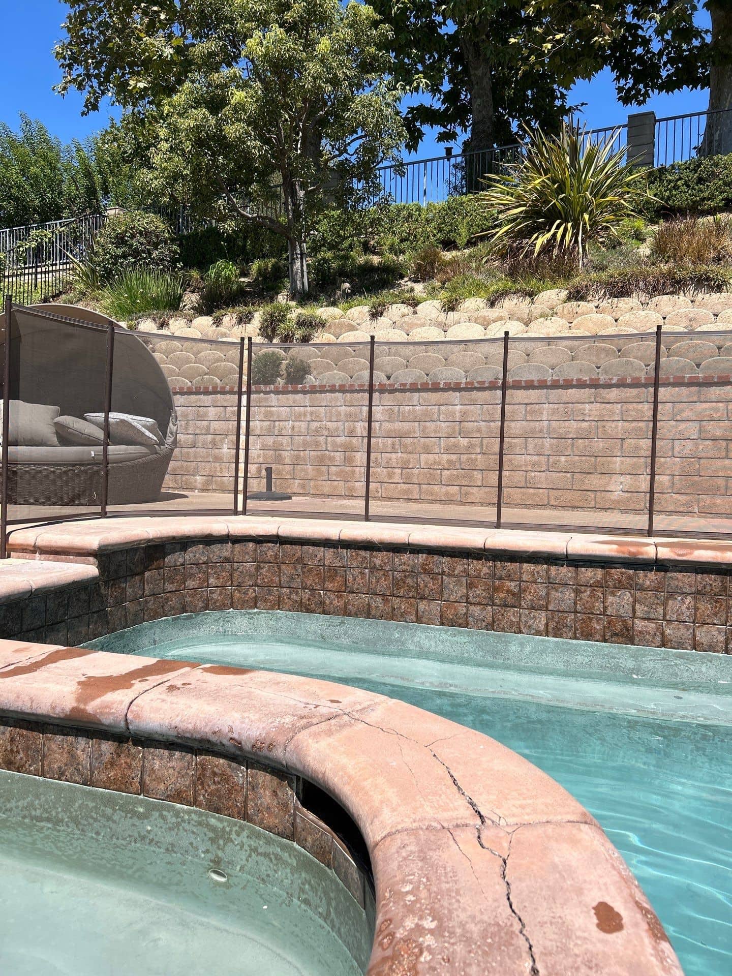 After sandblasting in Yorba Linda