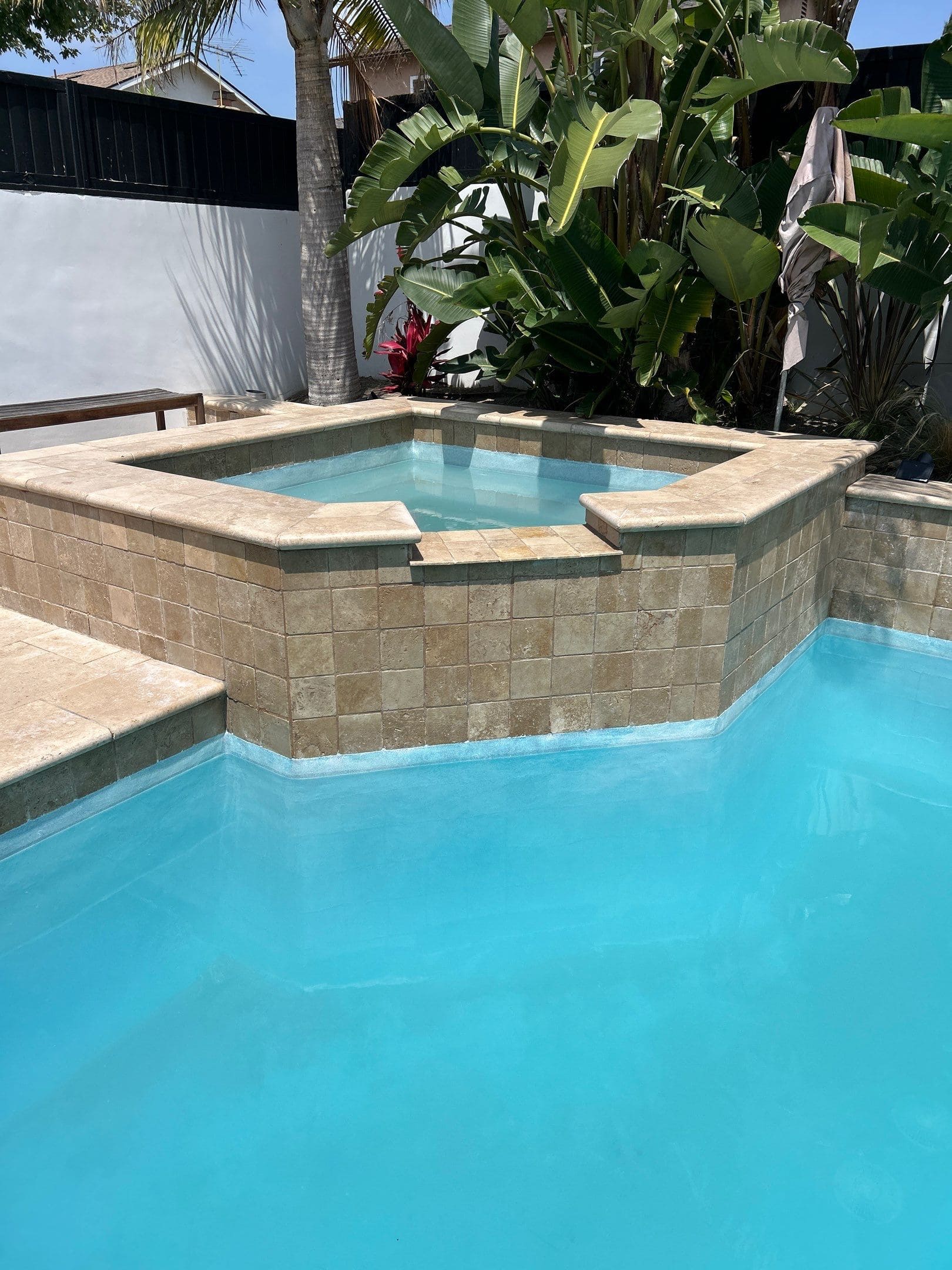 After sandblasting in Hunington Beach