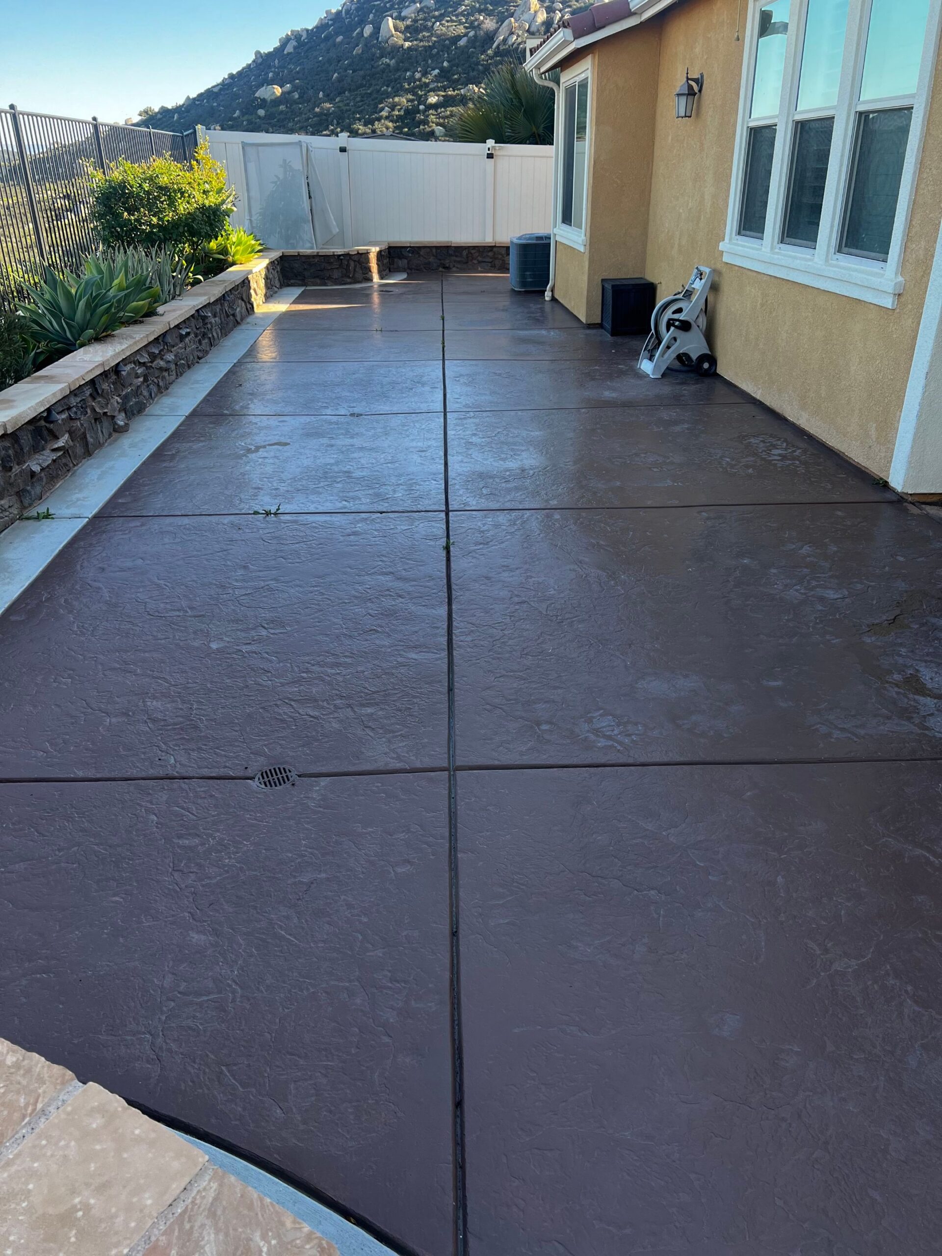 Before mobile sandblasting in RIverside County, CA
