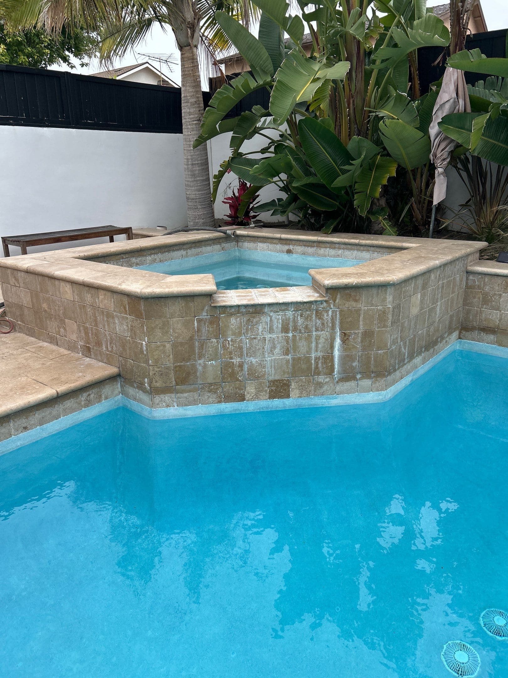 Before sandblasting in Hunington Beach