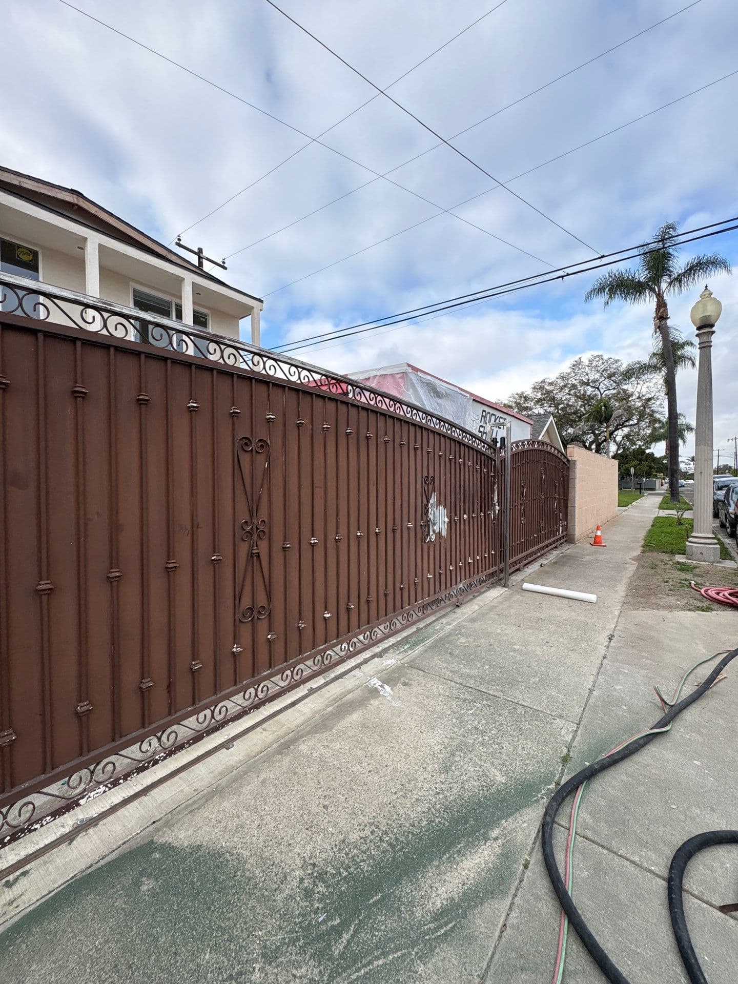 Before sandblasting in Santa Ana