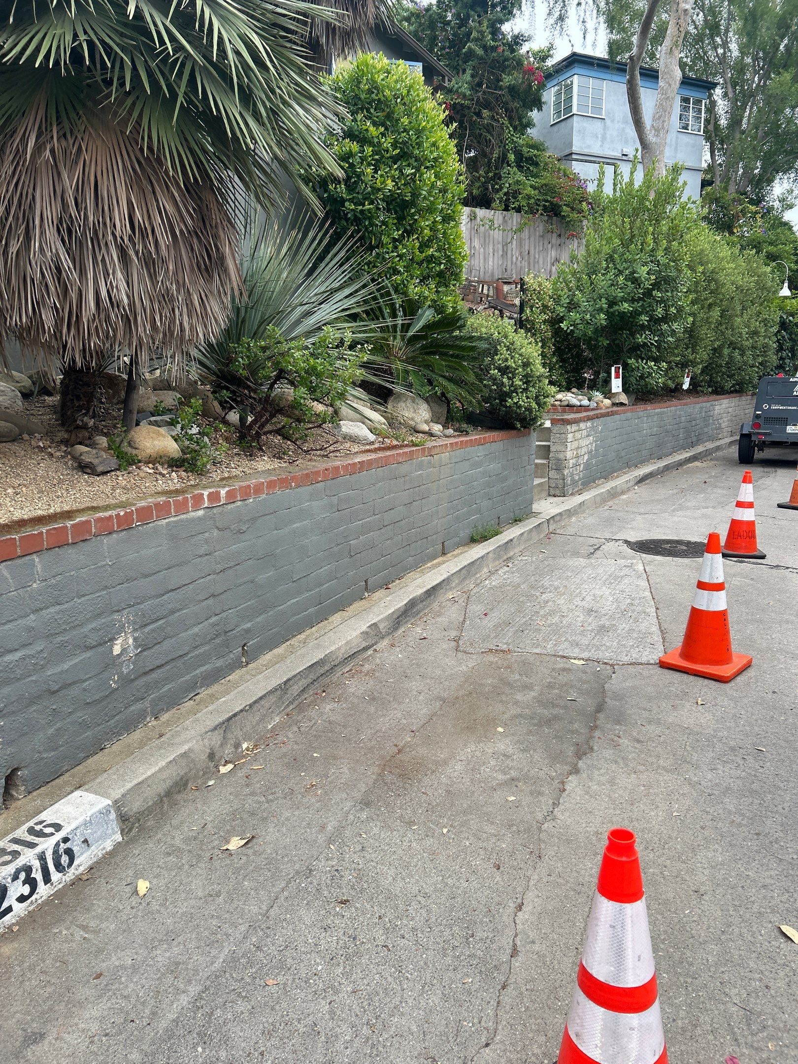 Before sandblasting in Los Angeles