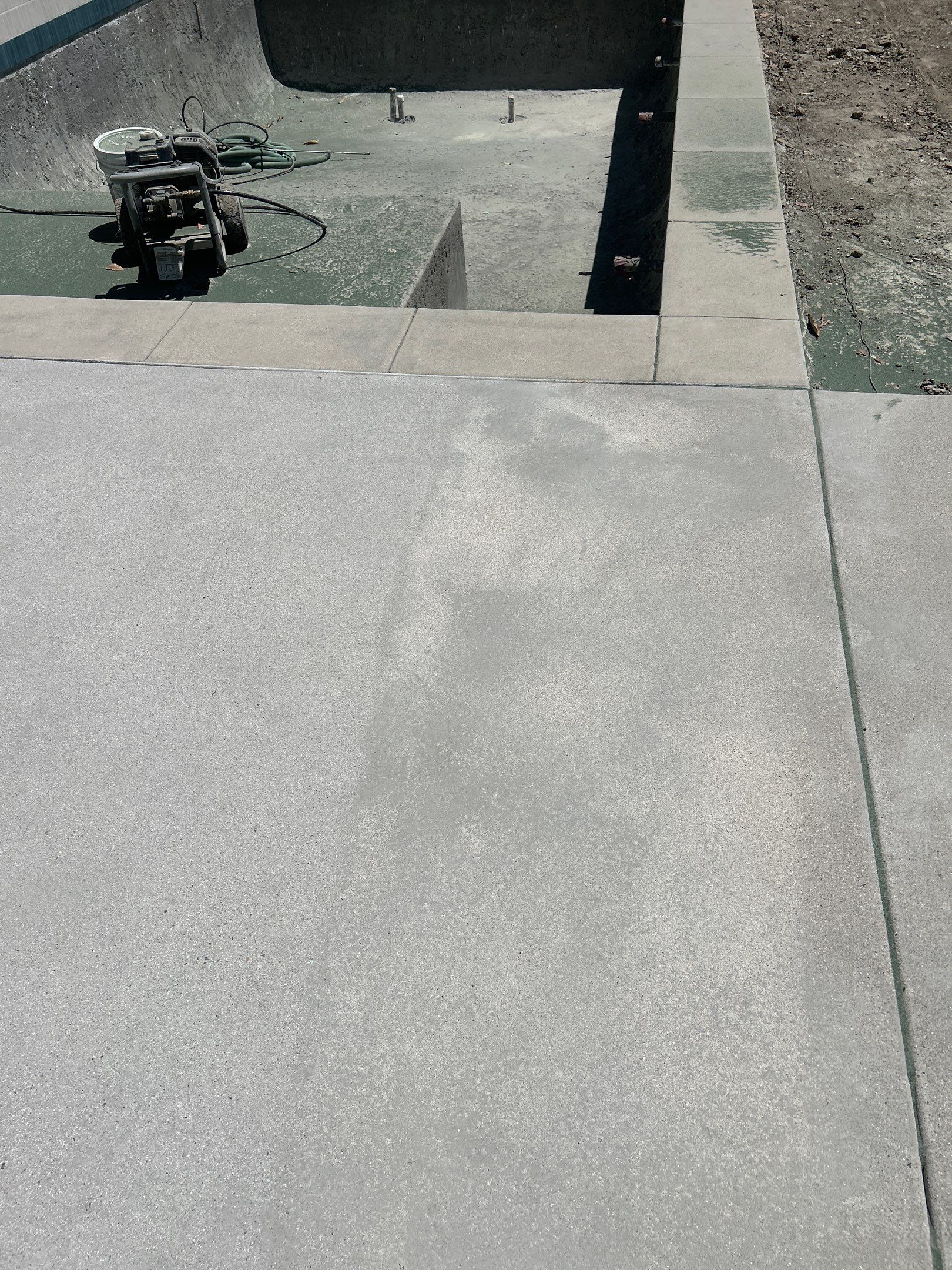 Sandblasting topcast near Laguna Beach