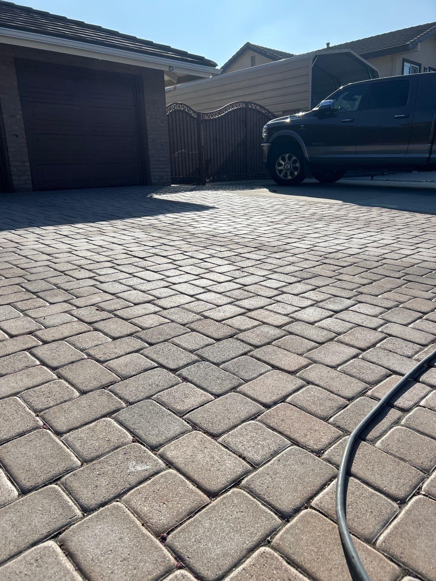 Before sandblasting in Yorba Linda